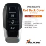 Xhorse Universal Wire Remote Key Red Back Cover 3 Buttons XKFEF1EN - Image 2