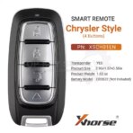 Xhorse Universal Smart Remote Key Chrysler Style XSCH01EN XM38 4 Button - Image 2