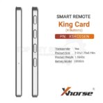 Xhorse Universal Smart Proximity KING CARD Remote Key Sky Blue 4 Button XSKC05EN - Image 6