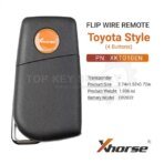 Xhorse Universal Wired Flip Remote Key Toyota Style Key 4 Button XKTO10EN - Image 3