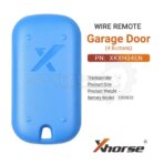 Xhorse Universal Wired Remote Key Garage Door 4 Buttons Blue Color XKXH04EN - Image 6