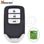 Xhorse XZBT41EN Honda Universal Smart Remote Key PCB 3 Button with trunk shell