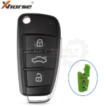 Xhorse XZADM1EN Audi MOQ48 Universal Smart Remote Key PCB 3 Button with shell