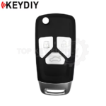 KEYDIY Universal Wireless Flip Remote Key Audi Type 3 Buttons NB27-3