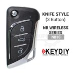 KEYDIY Universal Wireless Flip Remote Key  Knife Style 3 Buttons NB30 - Image 2