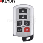 KEYDIY KD TDB07-6 Smart Key Universal Remote 6 Button with 4D Transponder For Toyota Lexus 5691 0140 3370 5290 0500 6601 0111 6221