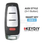 KEYDIY Universal Smart Proximity Remote Key Audi Style 4 Buttons ZB08-4 - Image 2