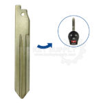 2008-2015 Nissan / Remote Head Key Blade DA34 / NSN14 for FCC ID CWTWB1U751 & CWTWB1U816