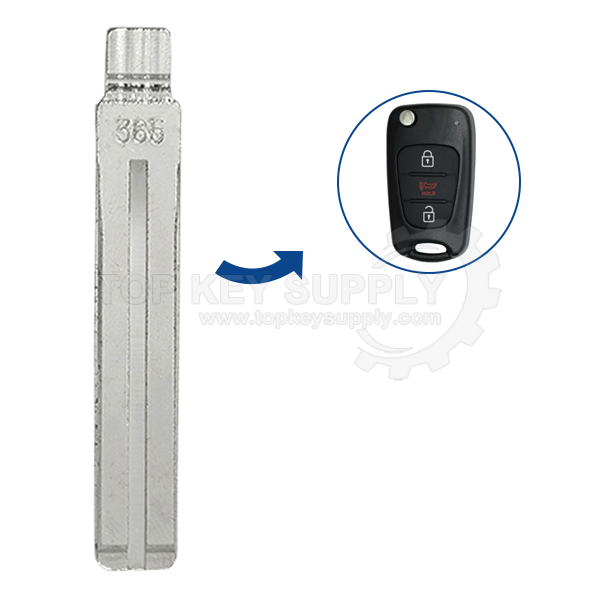 Kia Flip Key Replacement Blade 81996-2L000, TOY48 - Aftermarket