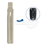 Kia Low Pin Placement Flip Key Replacement Blade 81996-2L001, LXP90 - Aftermarket