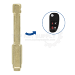 Jaguar Flip Key Replacement Blade Tibbe 6-Cut - Aftermarket