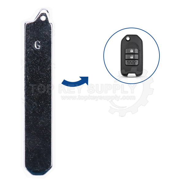 2013-2020 Honda HON66 Flip Remote Key Blade (AFTERMARKET)