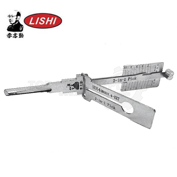 ORIGINAL LISHI - HU64-8910 V4 Mercedes Benz / 10-Cut / 2-In-1 Pick & Decoder / AG / Exterior