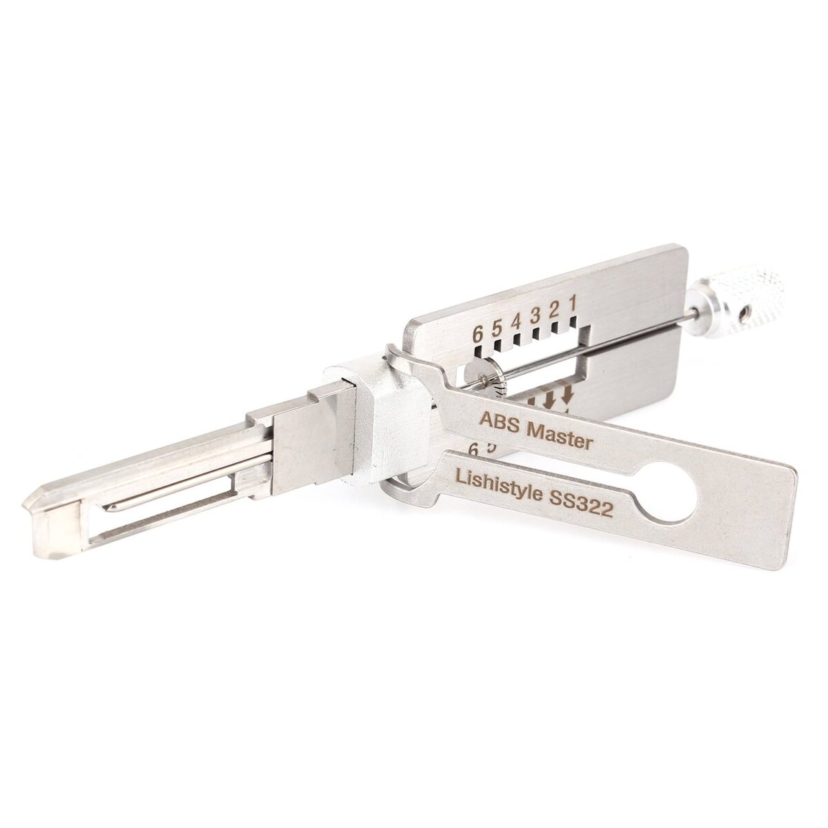 Lishi Style ABS Master Lock Cylinder 2-in-1 Decoder and Pick - Image 1