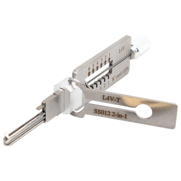 Lishi Style L4V (Locks 4 Vans) Lock Cylinder 2-in-1 Decoder and Pick L4V-T