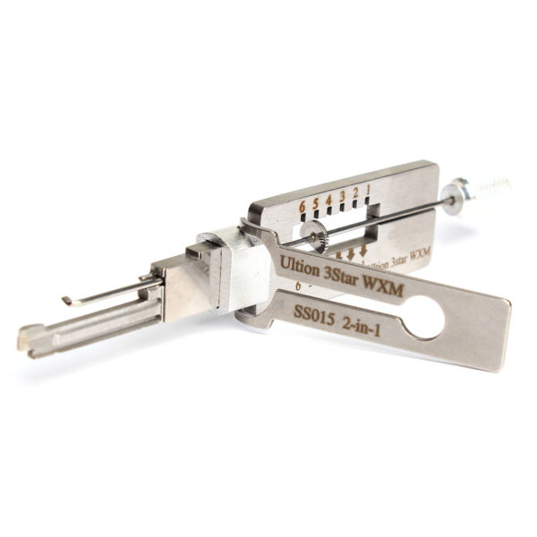 Lishi Style Ultion WXM Lock Cylinder 2-in-1 Decoder and Pick