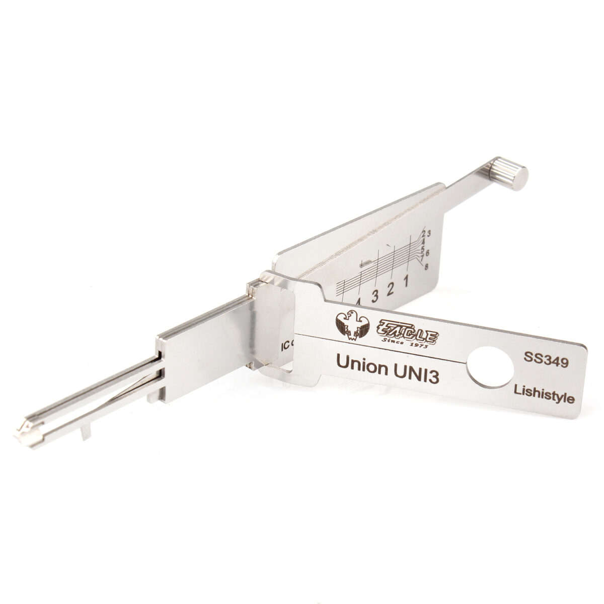 Lishi Style ASSA ABLOY Union Lock UNI3 2-in-1 Decoder and Pick for UNI3 Series Lock Cylinders - Image 1