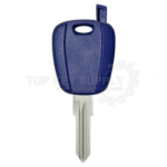 Fiat transponder key shell blue with chip slot GT15R (Aftermarket)