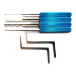 GOSO 4pcs Blue Dimple Lock Picks Mul-T-Lock Kaba Lock Opening Tool