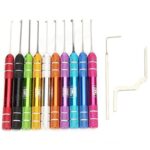 HONEST 10pcs Dimple Lock Pick Set KABA Lock Opening Tool