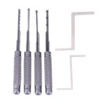 HUK 4pcs Silver Bullet Dimple Lock Picks Mul-T-Lock Kaba Lock Picking Tool
