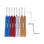 HUK 8pcs Dimple Lock Picks Kaba Lock Picks