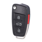 2005-2010 Audi / 4-Button Remote Flip Key / PN: 8P0 837 220E / NBG009272T / 315MHz (Aftermarket) - Image 3