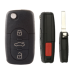 1997-2005 Audi / 4-Button Flip Key / PN: 4D0837231M / MYT8Z0837231 / 315 MHz (AFTERMARKET) - Image 2