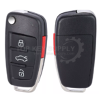 2005-2010 Audi / 4-Button Remote Flip Key / PN: 8P0 837 220E / NBG009272T / 315MHz (Aftermarket) - Image 2