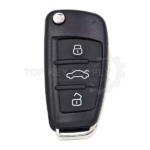 2004-2015 Audi A6 Q7 S6 4F0837220R / 4F0837220D Flip Remote Key(Aftermarket)