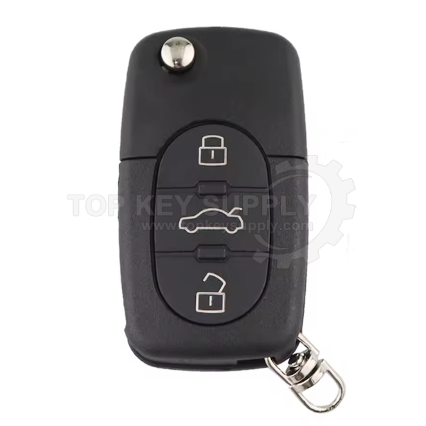 1997-2005 Audi / 4-Button Flip Key / PN: 4D0837231G / MYT8Z0837231 / 315 MHz (AFTERMARKET)