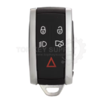 2009-2015 Jaguar XK / XKR / XF / 5-Button Smart Key / PN: 6W83 15K601 EB / KR55WK49244 / 315 MHz (Aftermarket)