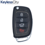 2017-2020 Hyundai Sonata / 4-Button Remote Flip Key / PN: 95430-C1210 / TQ8-RKE-4F25 (LF 4BT) - Image 2