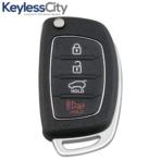 2016-2019 Hyundai Tucson / 4-Button Remote Flip Key / PN: 95430-D3010 / TQ8-RKE-4F25 / (AFTERMARKET) - Image 2