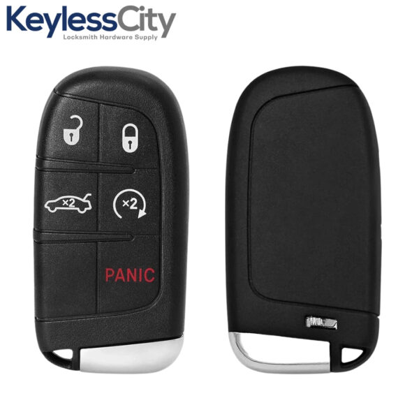 2015-2023 Dodge Chrysler Fiat / 5-Button Smart Key / PN: 68394195 AA / M3M-40821302 (AFTERMARKET)