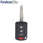 2016-2017 Mitsubishi Outlander Lancer / 4-Button Remote Head Key with Shoulder / PN: 6370B945 / OUCJ166N (AFTERMARKET) - Image 2