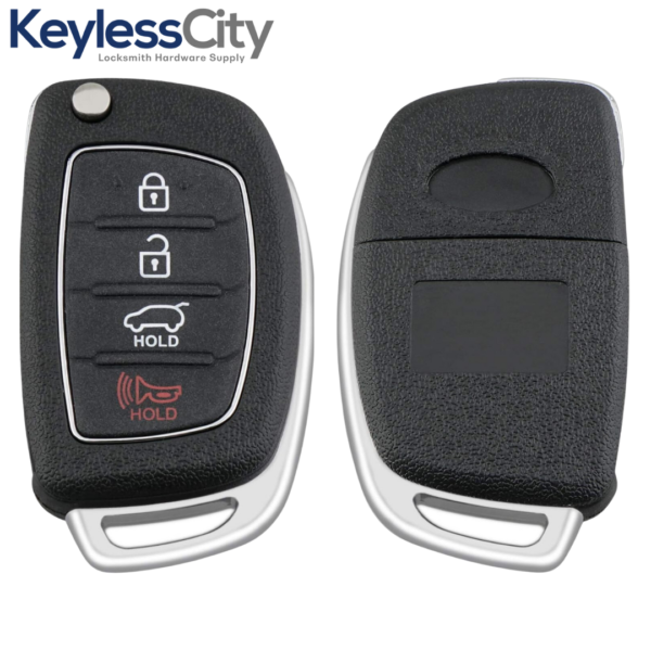2016-2019 Hyundai Tucson / 4-Button Remote Flip Key / PN: 95430-D3010 / TQ8-RKE-4F25 / (AFTERMARKET)