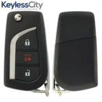 2017-2018 Toyota Corolla / 3-Button Remote Flip Key / PN: 89070-12C20 / HYQ12BFB (H Chip) (AFTERMARKET)