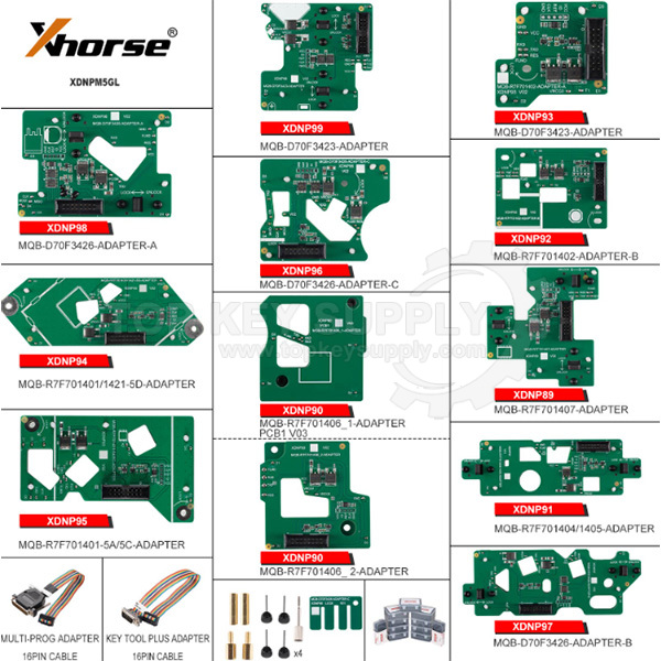 Xhorse XDNPM5GL MQB 5A/5C/5D Solder-free Adapter Work With Key Tool Plus Pad And Multi Prog