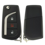 2017-2018 Toyota Corolla / 3-Button Remote Flip Key / PN: 89070-12C20 / HYQ12BFB (H Chip) (AFTERMARKET) - Image 3