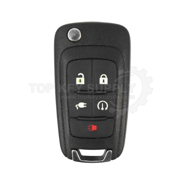2011-2015 Chevrolet Volt / 5-Button Flip Remote Key / OHT05918179 (AFTERMARKET)