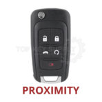 2010-2019 GM / 5-Button Flip Remote Key / PEPS / PN: 13504199 / OHT01060512 / HU100 / PEPS (AFTERMARKET) - Image 2