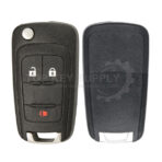 2010 - 2019 Chevy / GMC / 3-Button Remote Flip Key / PN: FLIP-GM-3B1HS, 20873621, 20835406, 5913598, 5913596, 20873623 / OHT01060512 (AFTERMARKET)