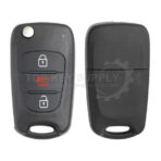2010-2013 Kia Soul / 3-Button Flip Key / PN: 95430-2K340 / NY0SEKSAM11ATX (AM F/L) (AFTERMARKET)