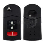 2004-2008 Mazda 6 / RX8 / 3-Button Flip Key / PN: GP7A-67-5RYB / KPU41788 (AFTERMARKET)