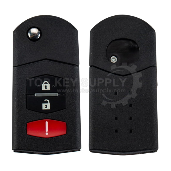 2004-2008 Mazda 6 / RX8 / 3-Button Flip Key / PN: GP7A-67-5RYB / KPU41788 (AFTERMARKET)
