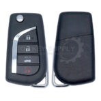 2006 - 2012 Toyota / 4-Button Flip Key NEW STYLE / HYQ12BBY (67 Chip) (AFTERMARKET)