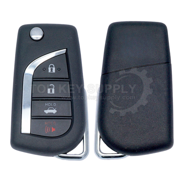2012-2014 Toyota Camry / 4-Button Remote Flip Key / HYQ12BDM / (G Chip) (AFTERMARKET)