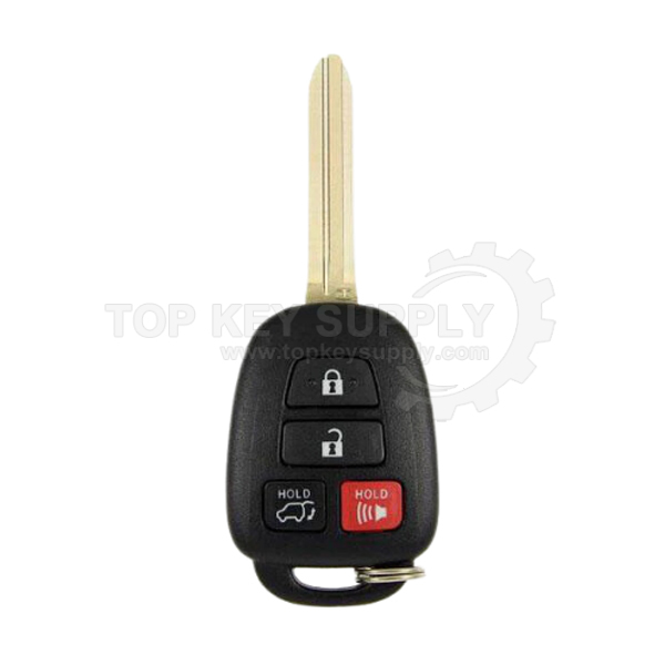 2015-2018 Toyota RAV4 / 4-Button Remote Head Key / PN: 89070-0R221 / HYQ12BDP (H Chip) (Canada) (AFTERMARKET)