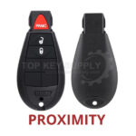 2008-2016 Jeep Chrysler / 3-Button Fobik Key / PN: 56046733AE / IYZ-C01C / Keyless Go Fobik (AFTERMARKET)